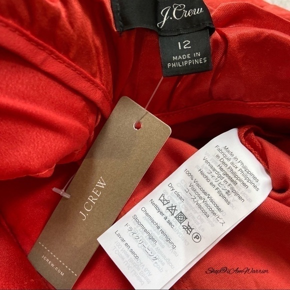 J.Crew NWT high waisted satin paper-bag pants *shop@iamwarrior - Picture 9 of 10